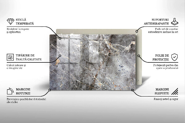 Cubre vitrocerámica Textura de piedra