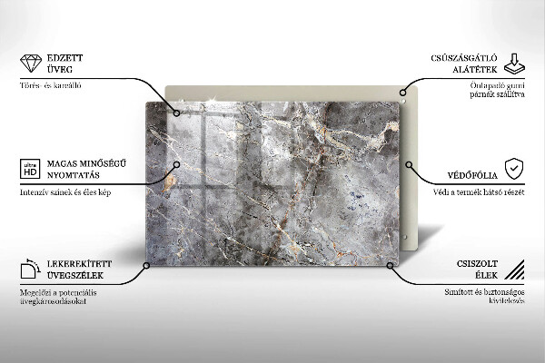 Cubre vitrocerámica Textura de piedra