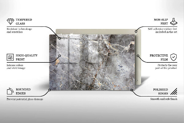 Cubre vitrocerámica Textura de piedra