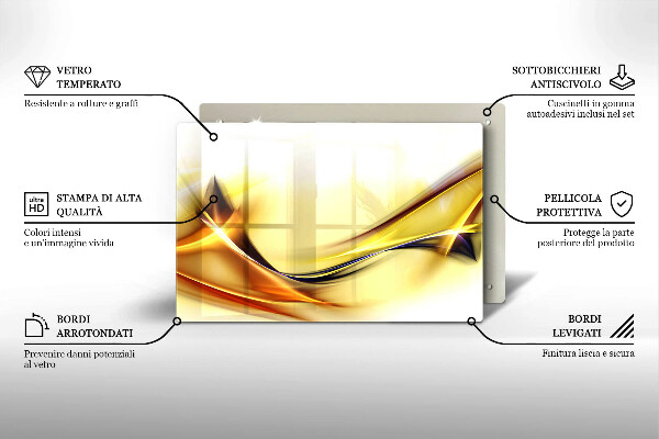 Cubre vitrocerámica Líneas abstractas de luz