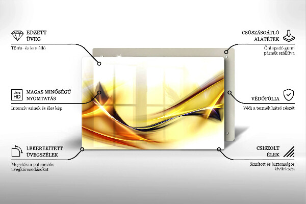Cubre vitrocerámica Líneas abstractas de luz