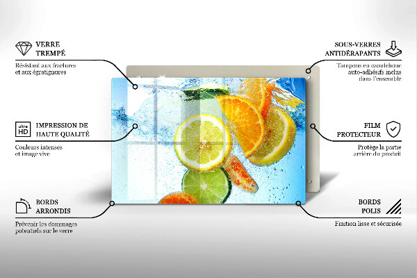 Cubre vitrocerámica Agua jugosa de cítricos