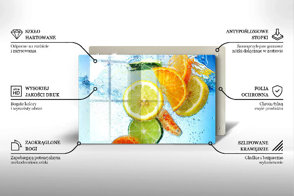 Cubre vitrocerámica Agua jugosa de cítricos