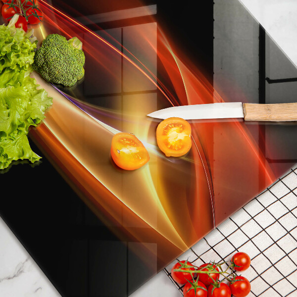 Cubre vitrocerámica Luz y humo abstractos