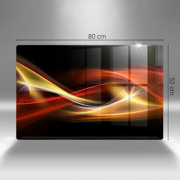 Cubre vitrocerámica Luz y humo abstractos