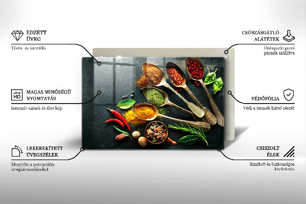 Cubre vitrocerámica Cucharas de cocina de especias
