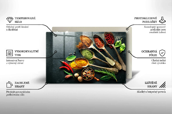 Cubre vitrocerámica Cucharas de cocina de especias