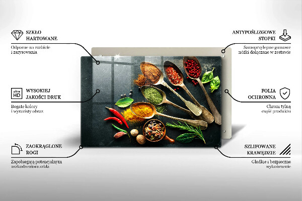 Cubre vitrocerámica Cucharas de cocina de especias