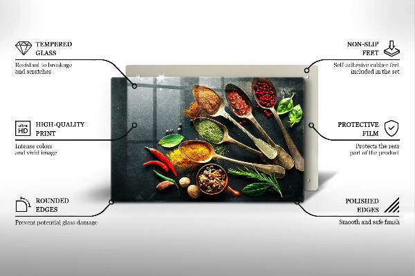 Cubre vitrocerámica Cucharas de cocina de especias