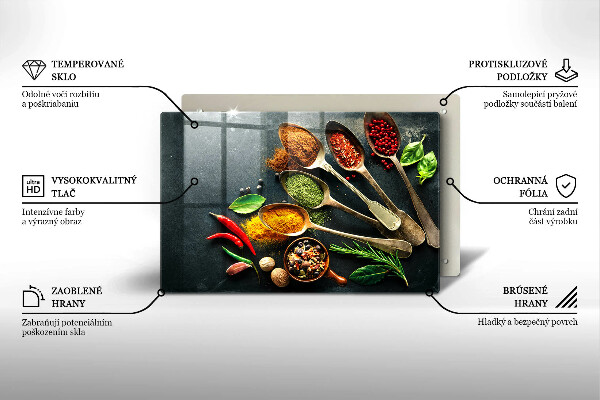 Cubre vitrocerámica Cucharas de cocina de especias
