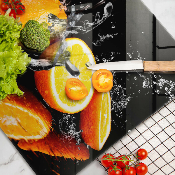 Cubre vitrocerámica Fruta jugosa de naranja