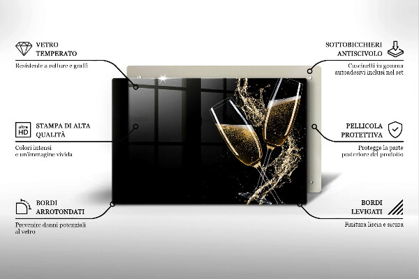 Cubre vitrocerámica Copas de champán