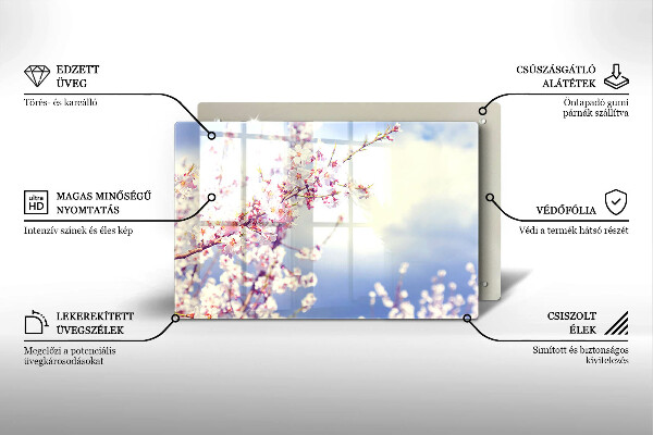 Protector placa inducción Árbol floreciente