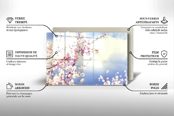 Protector placa inducción Árbol floreciente