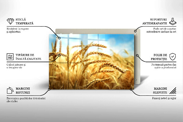 Protector placa inducción Espigas de cereales en el campo