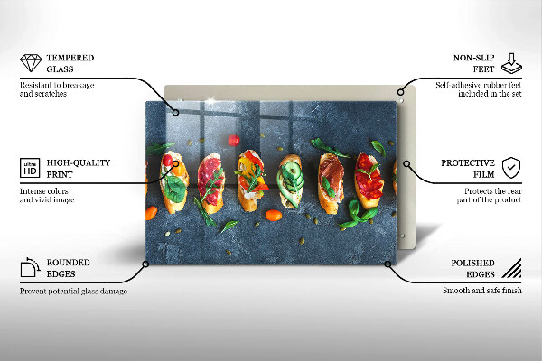 Protector placa inducción Sándwiches coloridos