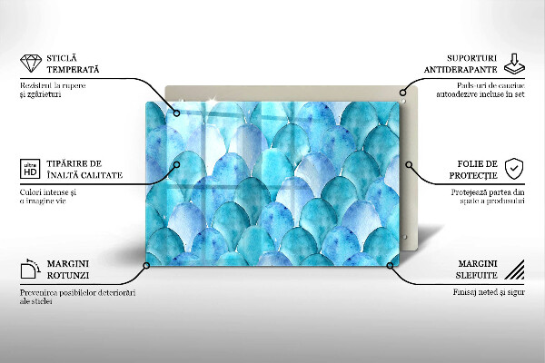 Cubre vitrocerámica Escamas de acuarela