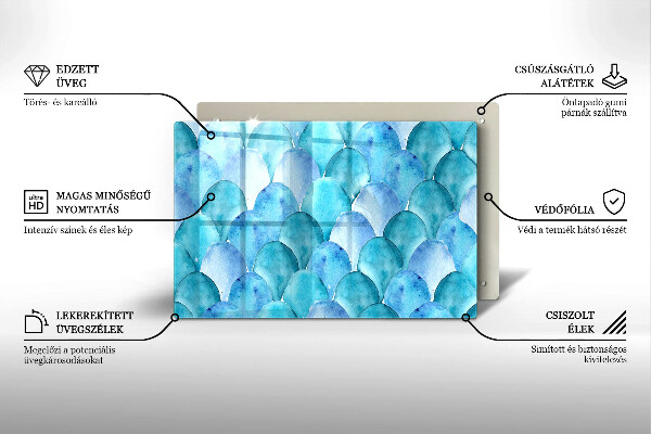 Cubre vitrocerámica Escamas de acuarela