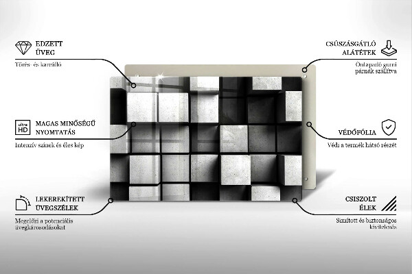 Cubre encimera Fondo de geometría 3d