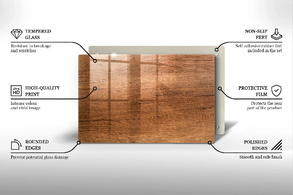 Cubre vitrocerámica Textura de madera