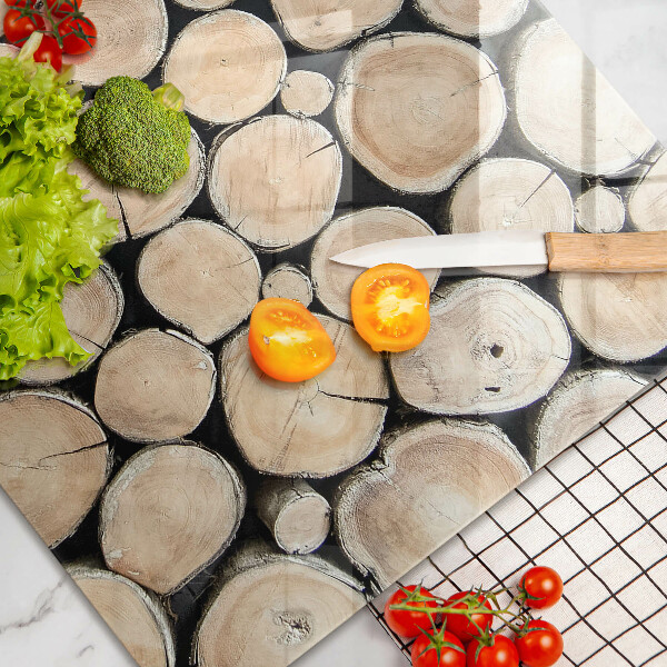 Cubre vitrocerámica Troncos de madera