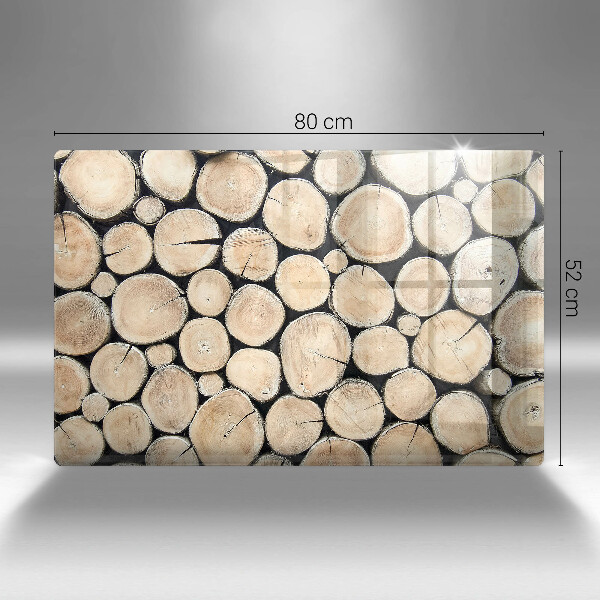 Cubre vitrocerámica Troncos de madera