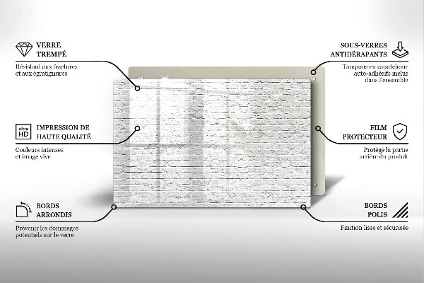 Cubre vitrocerámica Pared de ladrillo