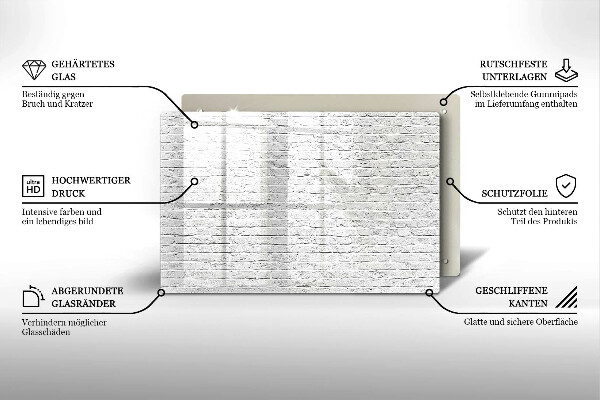 Cubre vitrocerámica Pared de ladrillo