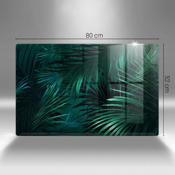 Protector placa inducción Hojas de la selva salvaje