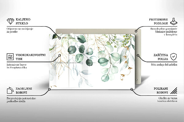 Protector placa inducción Plantas pintadas