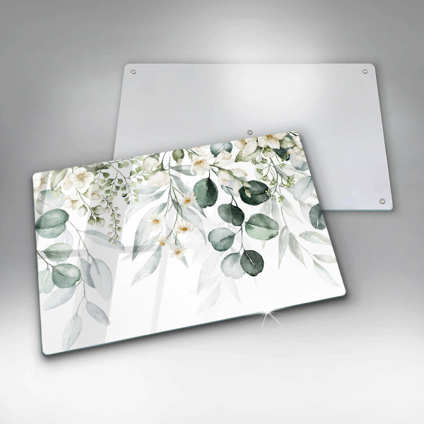 Protector placa inducción Plantas de acuarela