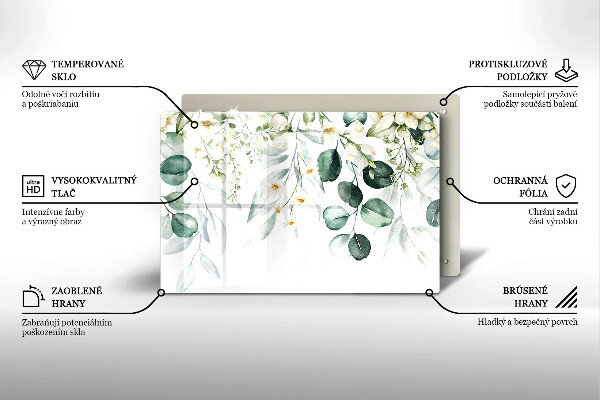 Protector placa inducción Plantas de acuarela