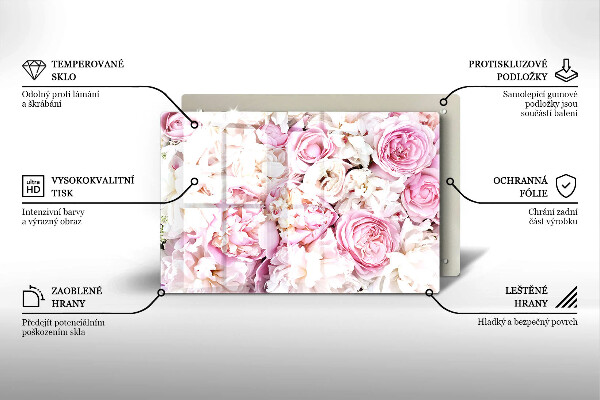 Protector placa inducción Ramo de peonías