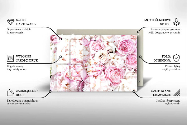 Protector placa inducción Ramo de peonías