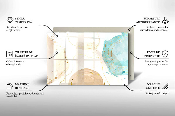 Protector placa inducción Formas bohemias brillantes