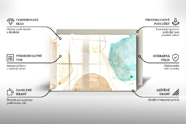 Protector placa inducción Formas bohemias brillantes