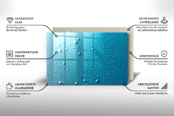 Protector placa inducción Gotas de agua