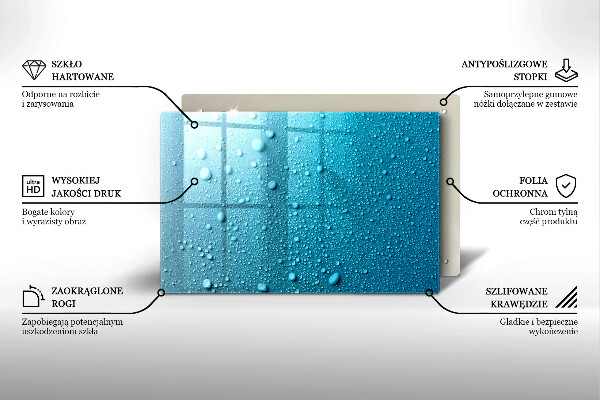 Protector placa inducción Gotas de agua