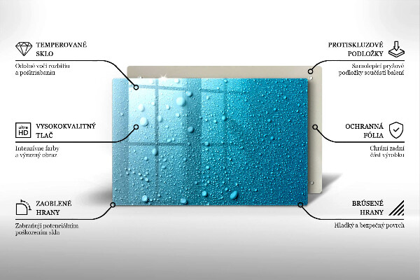 Protector placa inducción Gotas de agua