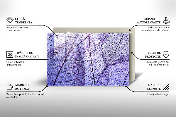 Protector placa inducción Hojas con venas