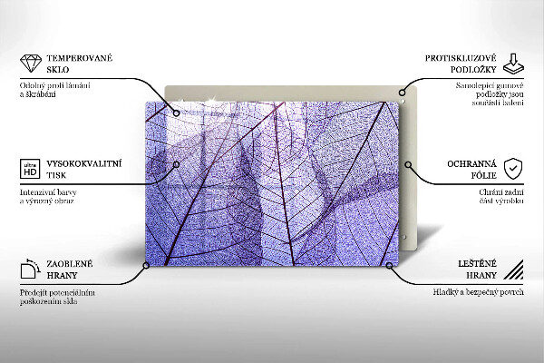 Protector placa inducción Hojas con venas