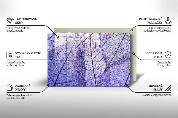 Protector placa inducción Hojas con venas