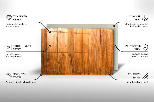 Cubre vitrocerámica Tablones de madera
