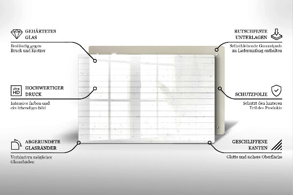 Cubre vitrocerámica Tableros brillantes modernos