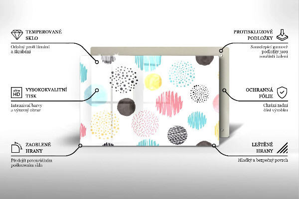 Cubre vitrocerámica Formas pintadas