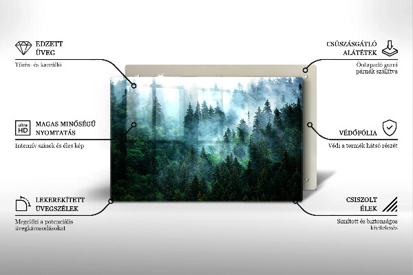 Cubre vitrocerámica Bosque en la niebla