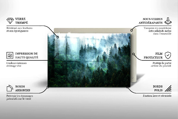 Cubre vitrocerámica Bosque en la niebla