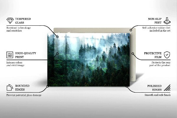 Cubre vitrocerámica Bosque en la niebla