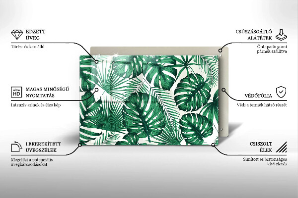 Cubre vitrocerámica Hojas de monstera