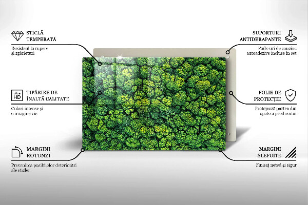 Cubre vitrocerámica Planta de musgo natural